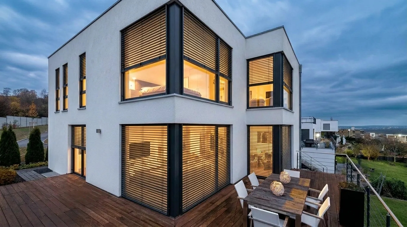Nachher: Fenster mit Jalousie