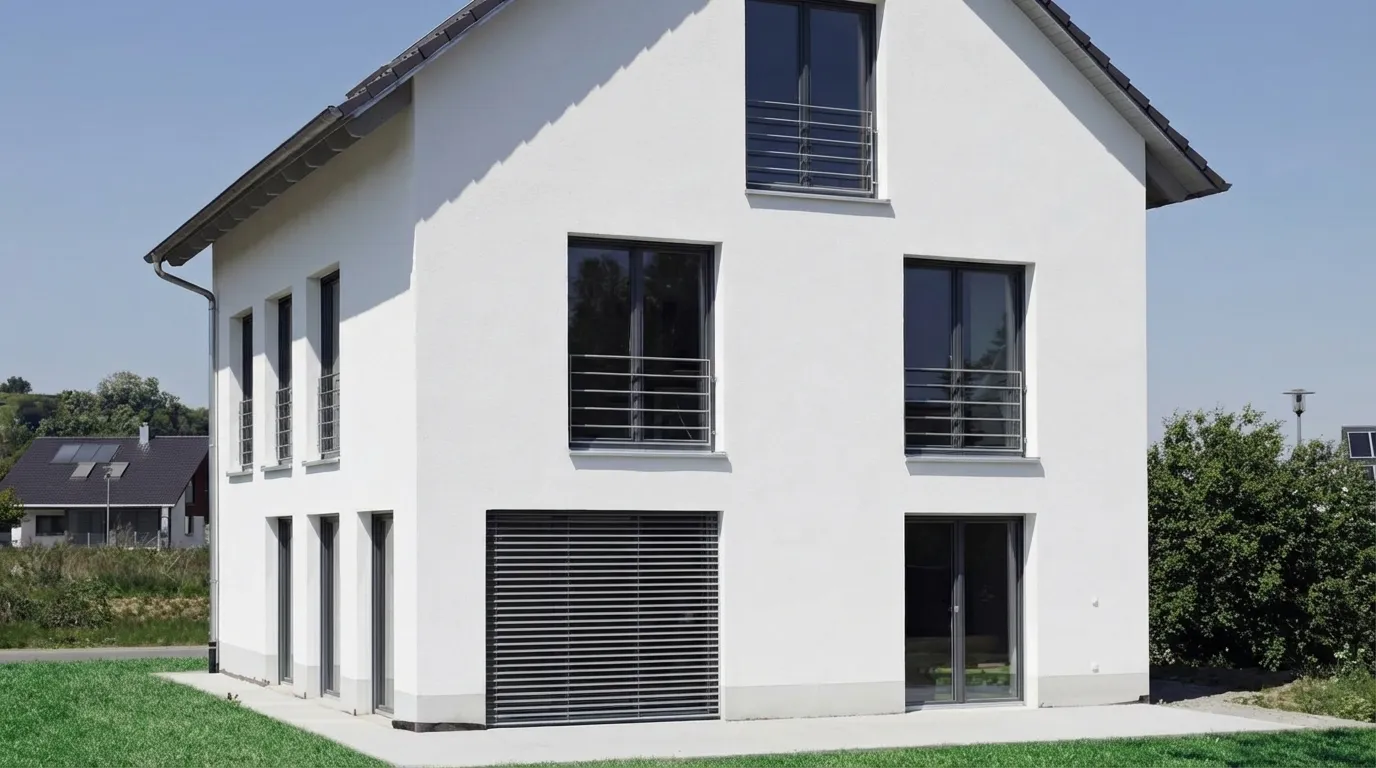 Vorher: Fassade ohne Sonnenschutz